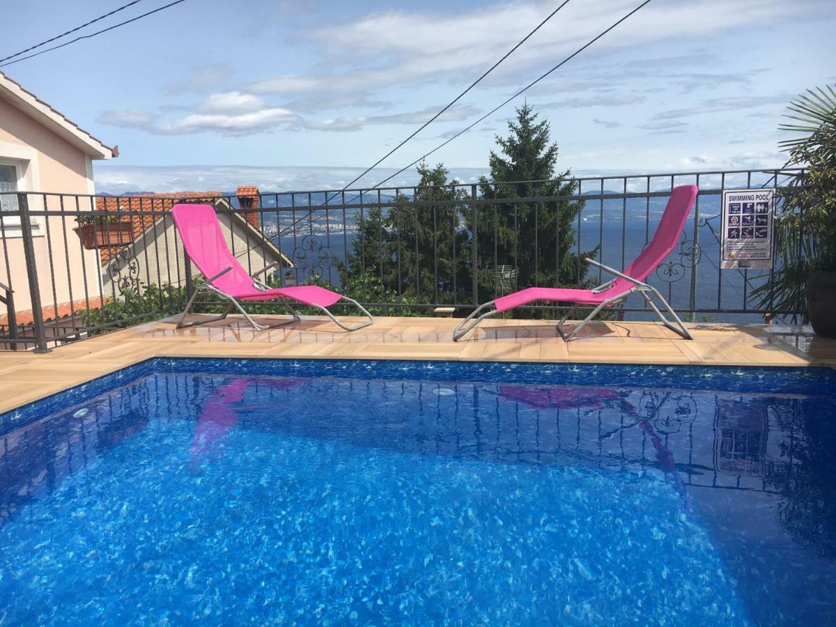 House Anastazia With Spectacular View Villa Lovran Kültér fotó